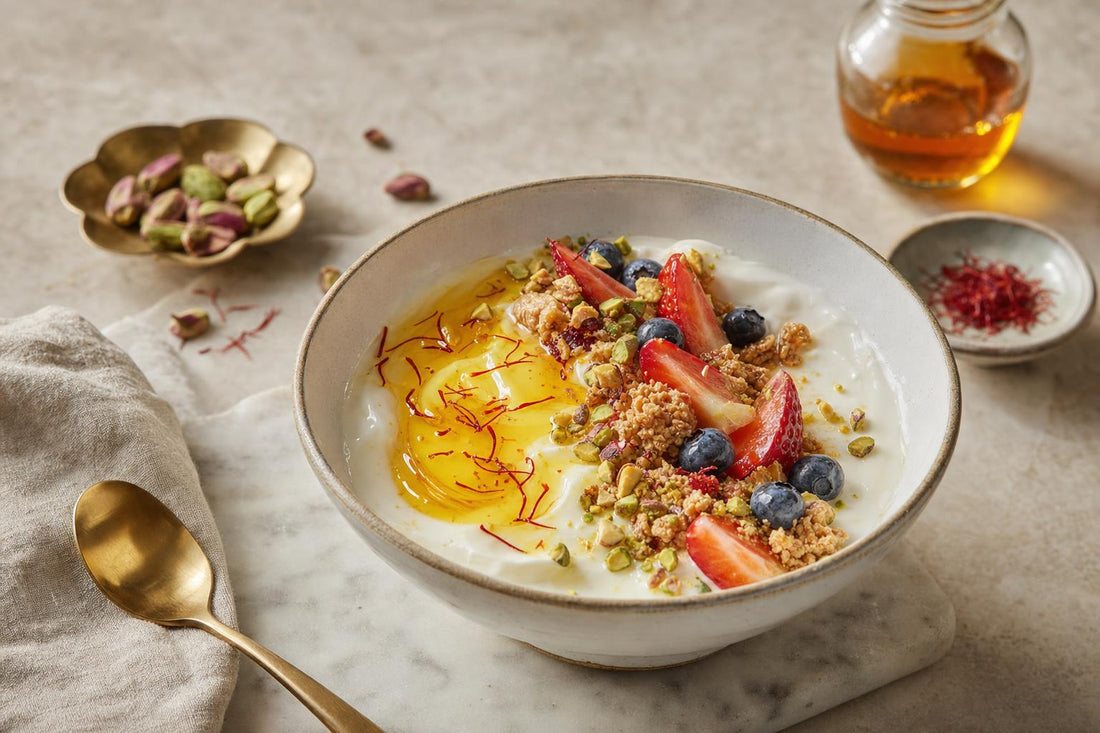 MARAL saffron —Saffron Honey Yogurt Bowl