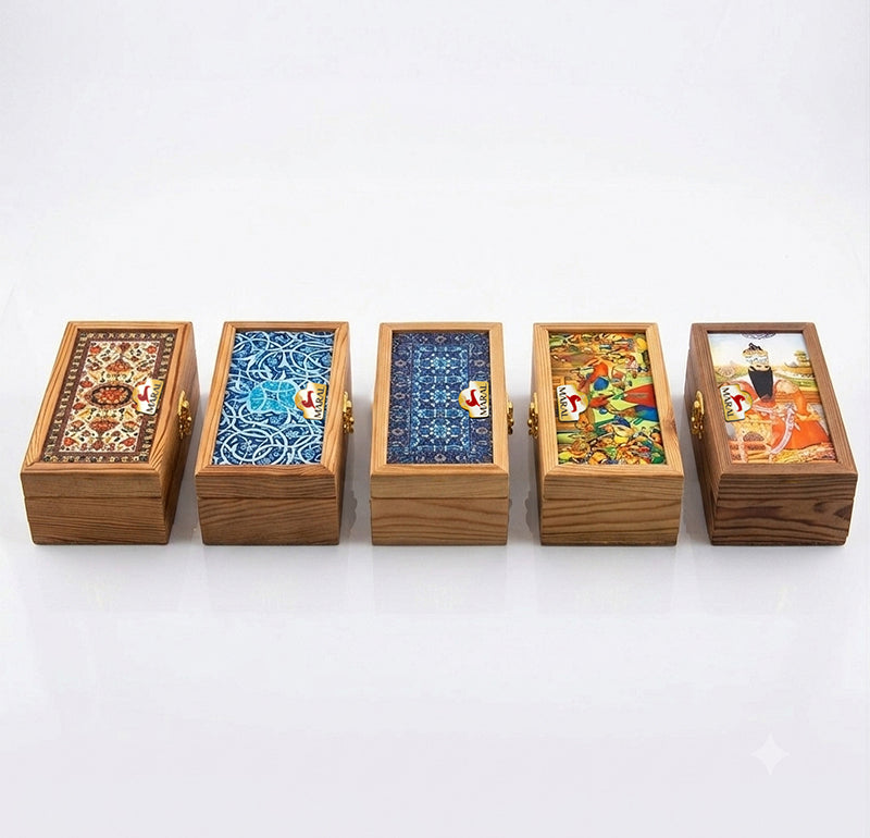 MARAL Wooden Saffron Gift Set – 8g (2 × 4g)